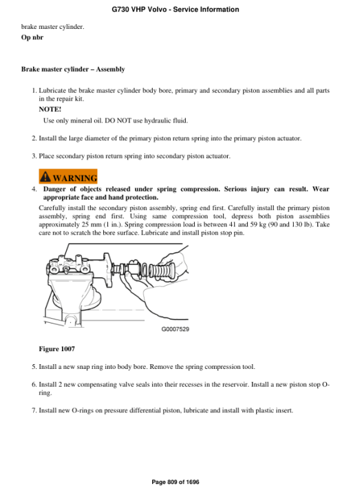 Volvo G730 VHP Motor Grader Repair Service Manual - Image 4