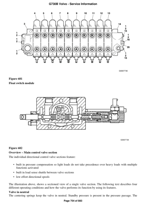 Volvo G730B Motor Grader Repair Service Manual - Image 5