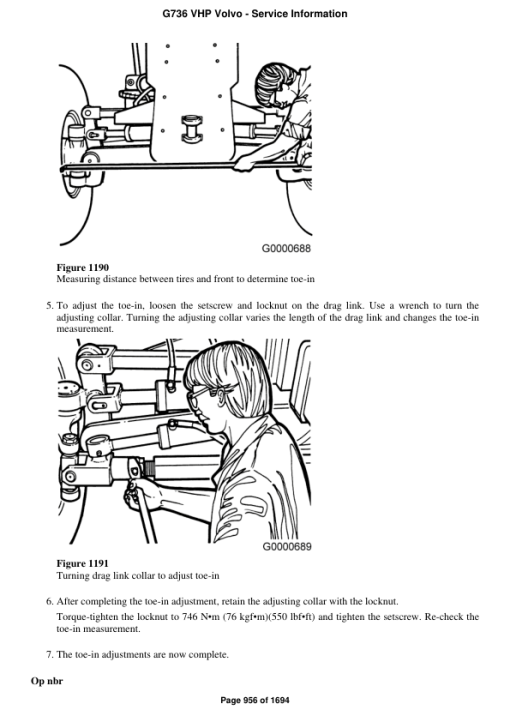 Volvo G736 VHP Motor Grader Repair Service Manual - Image 4