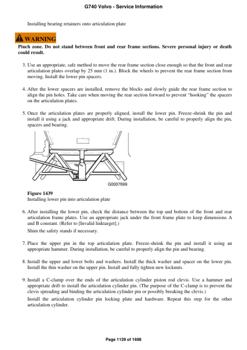 Volvo G740 Motor Grader Repair Service Manual - Image 2