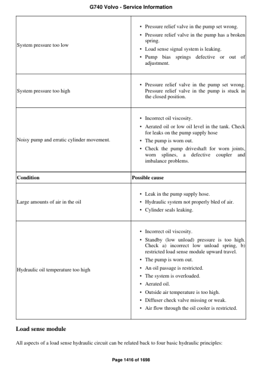 Volvo G740 Motor Grader Repair Service Manual - Image 3