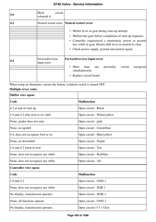 Volvo G740 Motor Grader Repair Service Manual - Image 4