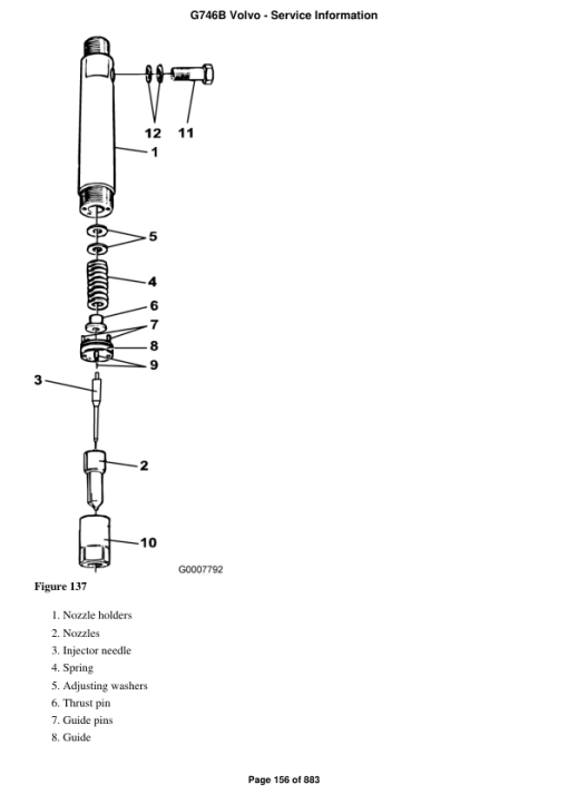 Volvo G746B Motor Grader Repair Service Manual - Image 2