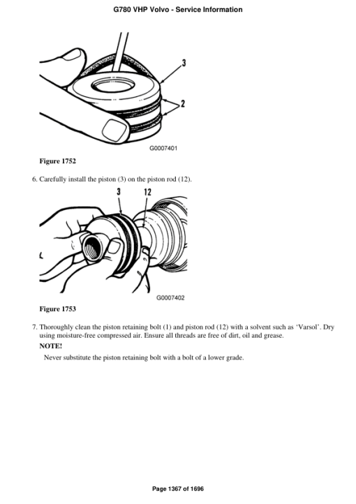 Volvo G780 VHP Motor Grader Repair Service Manual - Image 3