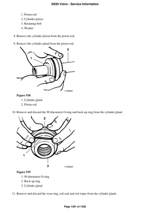 Volvo G930 Motor Grader Repair Service Manual - Image 2