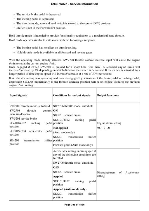 Volvo G930 Motor Grader Repair Service Manual - Image 3