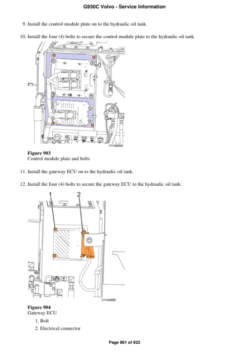 Volvo G930C Motor Grader Repair Service Manual - Image 5