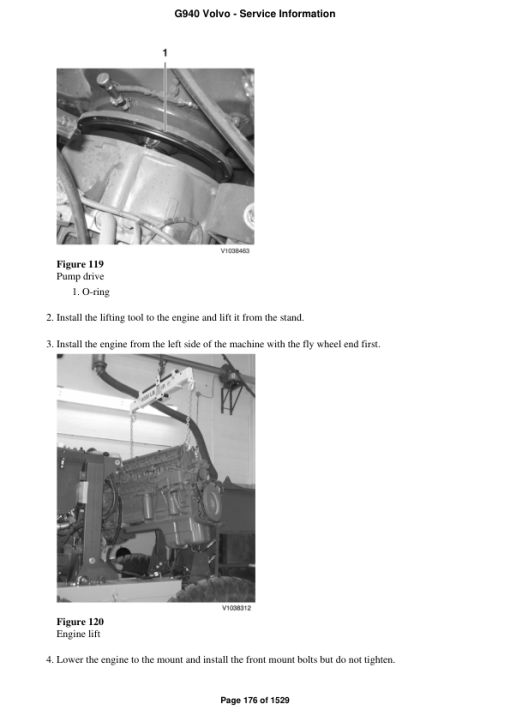 Volvo G940 Motor Grader Repair Service Manual - Image 4