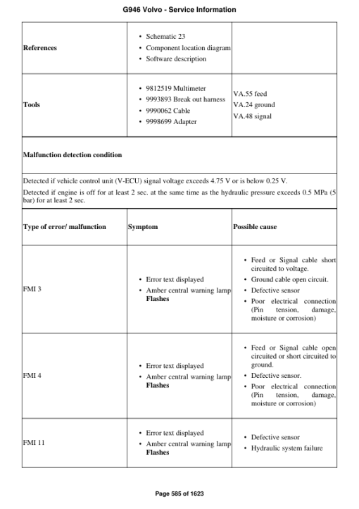 Volvo G946 Motor Grader Repair Service Manual - Image 4