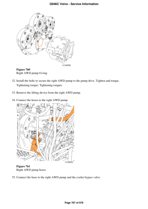 Volvo G946C Motor Grader Repair Service Manual - Image 5