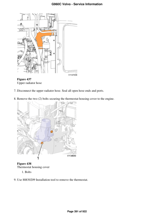 Volvo G960C Motor Grader Repair Service Manual - Image 3