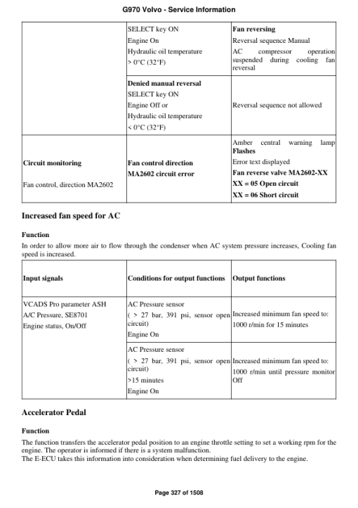 Volvo G970 Motor Grader Repair Service Manual - Image 3