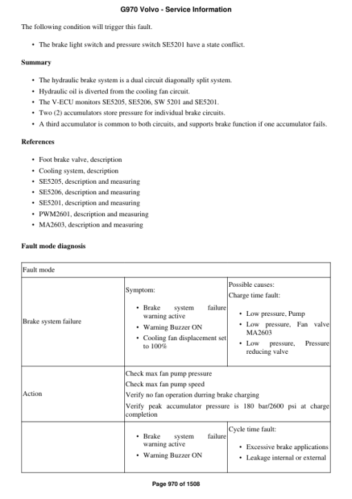 Volvo G970 Motor Grader Repair Service Manual - Image 5