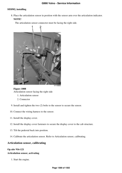 Volvo G990 Motor Grader Repair Service Manual - Image 3