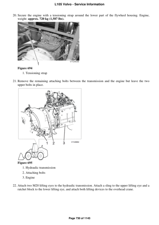 Volvo L105 Wheel Loader Repair Service Manual - Image 4