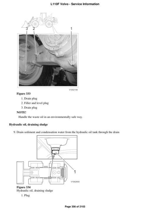 Volvo L110F Wheel Loader Repair Service Manual - Image 4