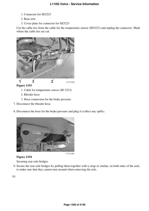 Volvo L110G Wheel Loader Repair Service Manual - Image 2