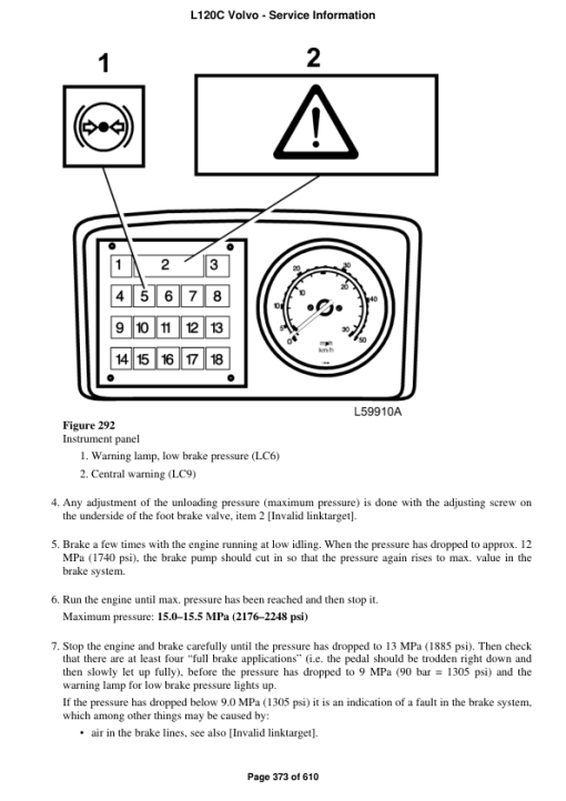 Volvo L120C Wheel Loader Repair Service Manual - Image 2