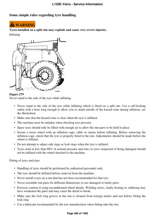 Volvo L120E Wheel Loader Repair Service Manual - Image 3