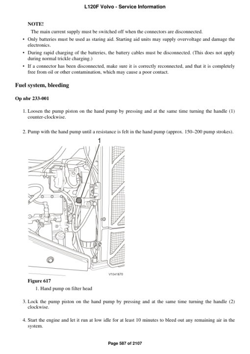 Volvo L120F Wheel Loader Repair Service Manual - Image 4