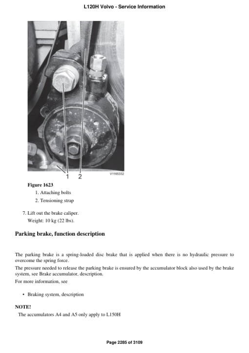 Volvo L120H Wheel Loader Repair Service Manual - Image 2