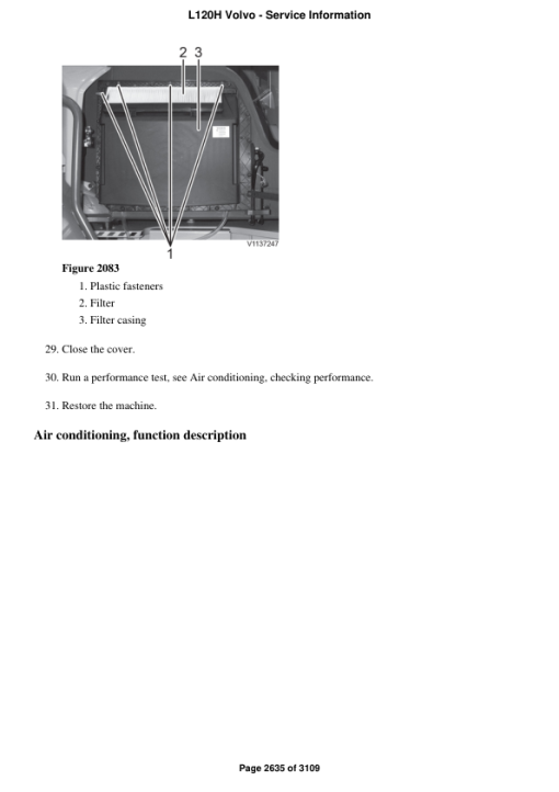 Volvo L120H Wheel Loader Repair Service Manual - Image 3