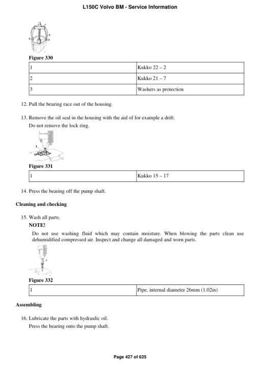 Volvo L150C BM Wheel Loader Repair Service Manual - Image 2