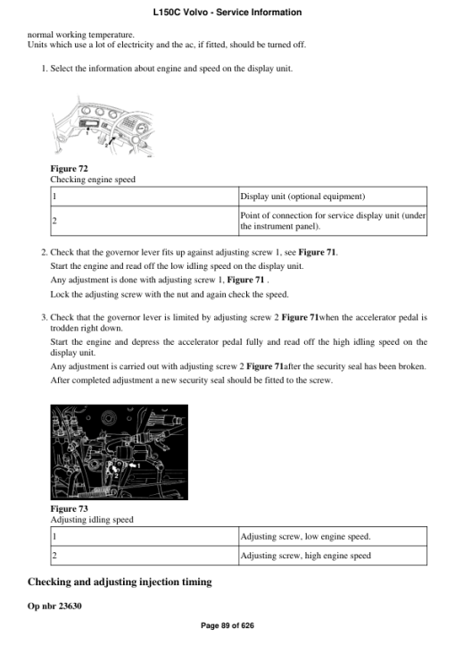 Volvo L150C Wheel Loader Repair Service Manual - Image 4