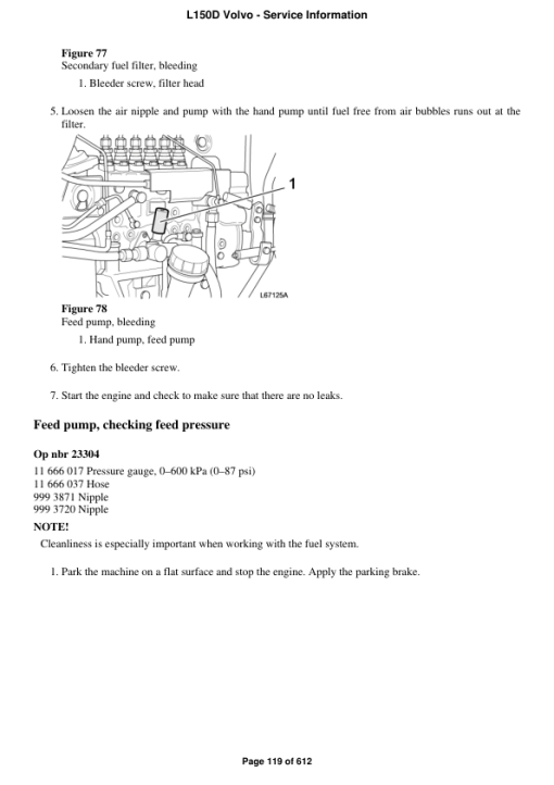 Volvo L150D Wheel Loader Repair Service Manual - Image 2