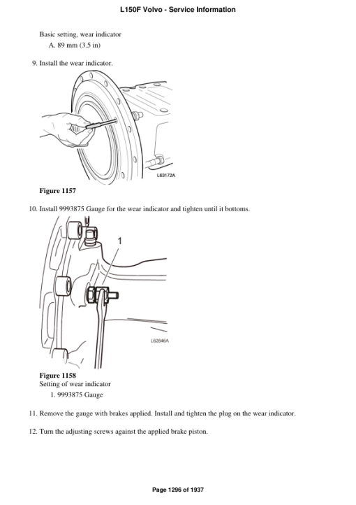 Volvo L150F Wheel Loader Repair Service Manual - Image 2