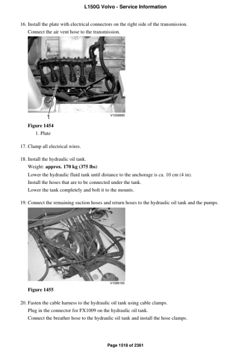 Volvo L150G Wheel Loader Repair Service Manual - Image 2