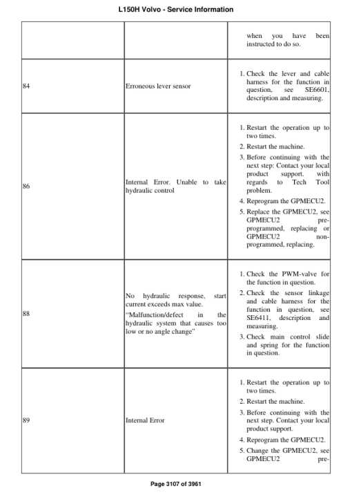 Volvo L150H Wheel Loader Repair Service Manual - Image 3