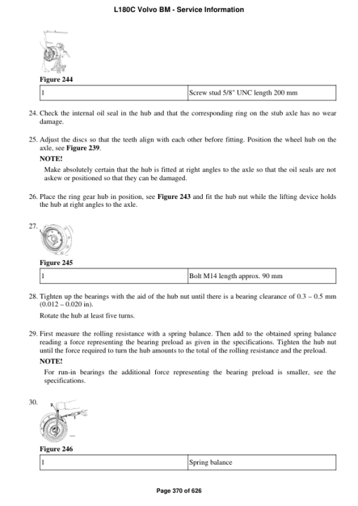 Volvo L180C BM Wheel Loader Repair Service Manual - Image 3