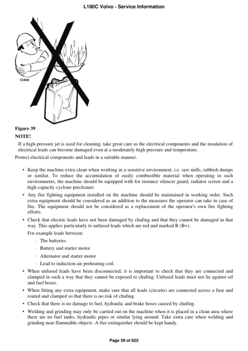 Volvo L180C Wheel Loader Repair Service Manual - Image 4