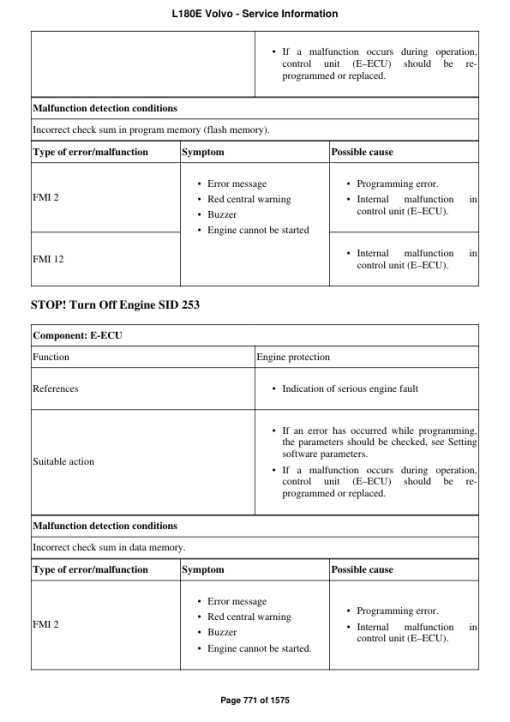 Volvo L180E Wheel Loader Repair Service Manual - Image 3