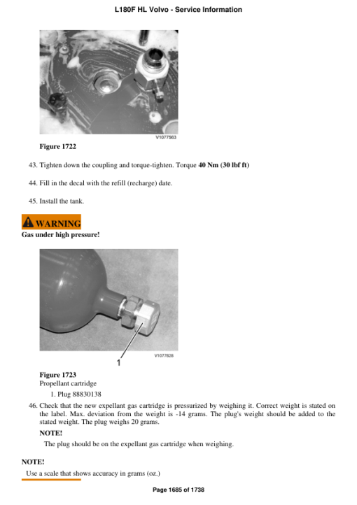 Volvo L180F HL Wheel Loader Repair Service Manual - Image 3