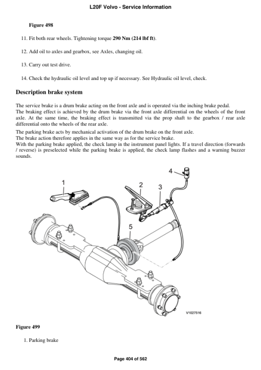 Volvo L20F Compact Wheel Loader Repair Service Manual - Image 5