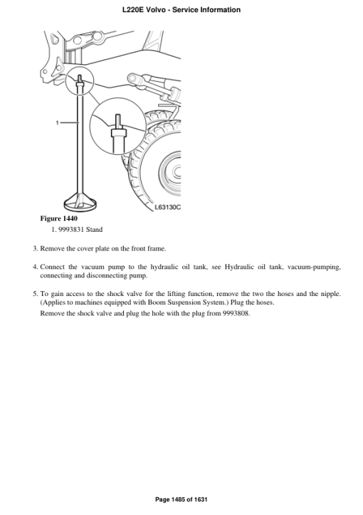 Volvo L220E Wheel Loader Repair Service Manual - Image 2