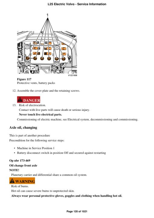 Volvo L25 Electric Compact Wheel Loader Repair Service Manual - Image 2