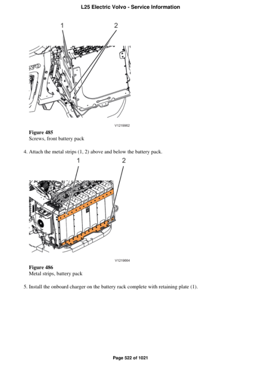 Volvo L25 Electric Compact Wheel Loader Repair Service Manual - Image 4