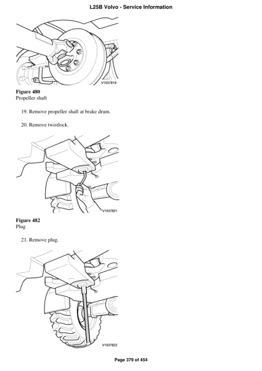 Volvo L25B Compact Wheel Loader Repair Service Manual - Image 3