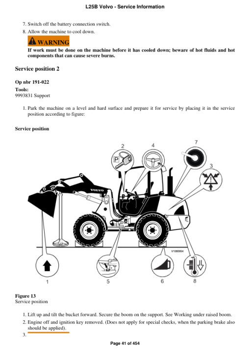 Volvo L25B Compact Wheel Loader Repair Service Manual - Image 4