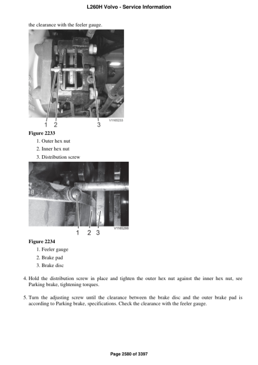 Volvo L260H Wheel Loader Repair Service Manual - Image 3