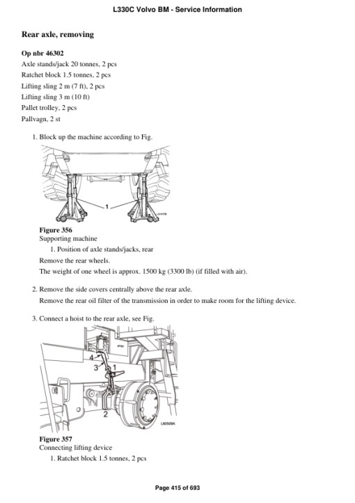 Volvo L330C BM Wheel Loader Repair Service Manual - Image 3