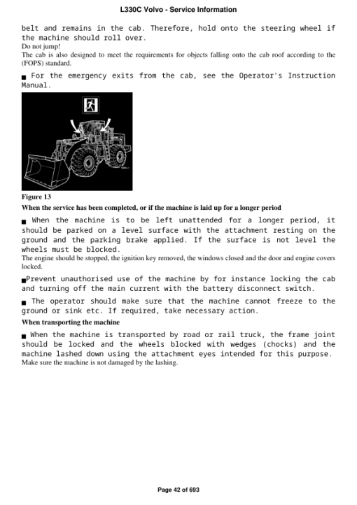 Volvo L330C Wheel Loader Repair Service Manual - Image 3