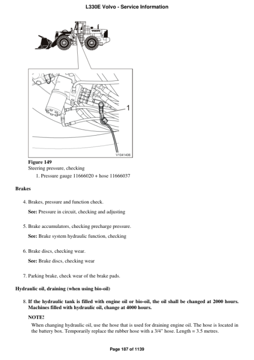 Volvo L330E Wheel Loader Repair Service Manual - Image 3