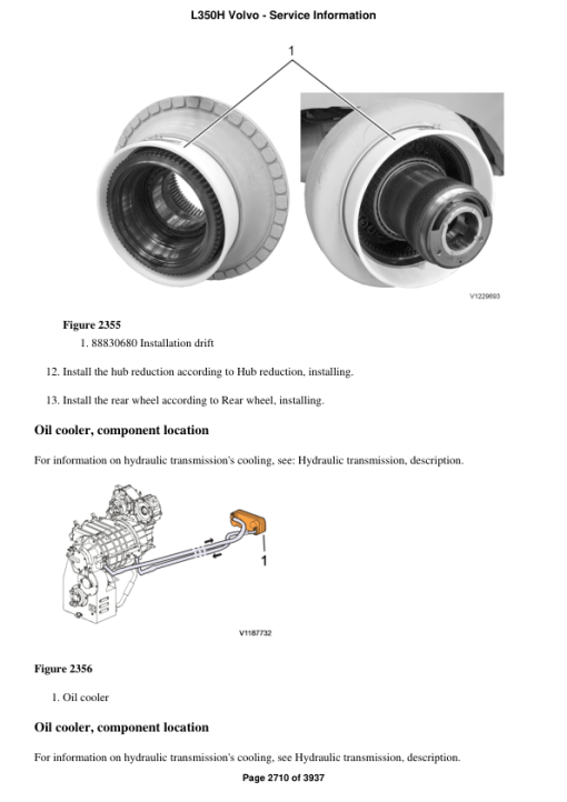 Volvo L350H Wheel Loader Repair Service Manual - Image 3