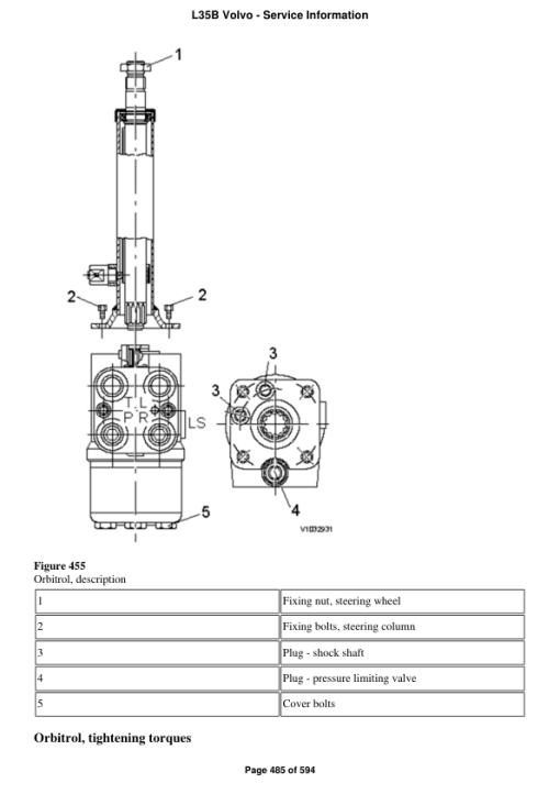 Volvo L35B Compact Wheel Loader Repair Service Manual - Image 4