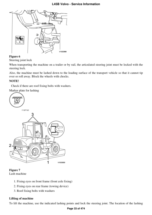 Volvo L45B Compact Wheel Loader Repair Service Manual - Image 3