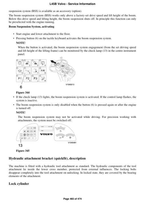 Volvo L45B Compact Wheel Loader Repair Service Manual - Image 5